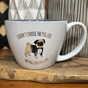 10 Strawberry Street Mug I Didn't Choose the Pug Life The Pug Life Chose Me EUC